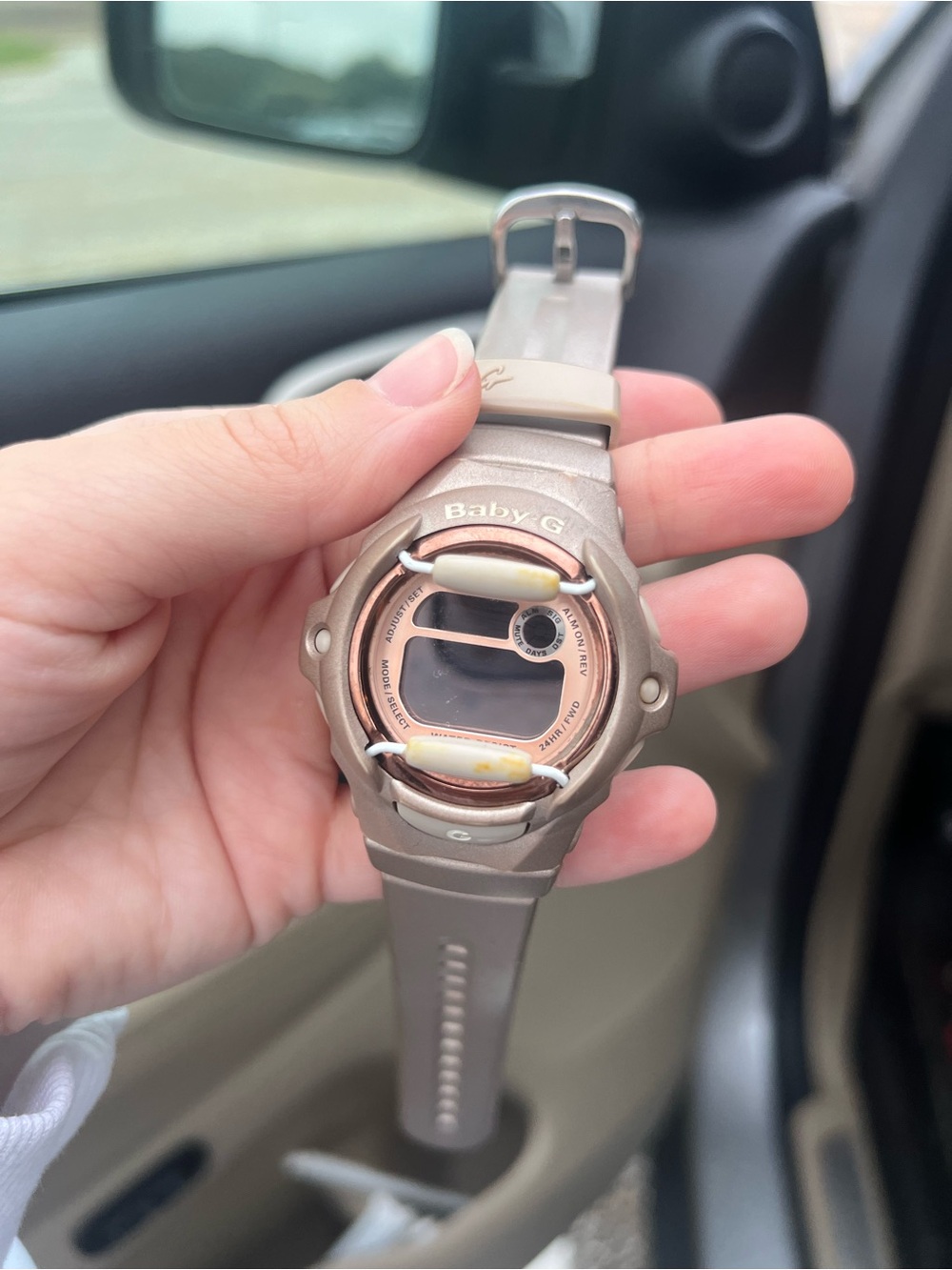 Casio Baby-G Rose-Tone Digital Resin Sport Watch